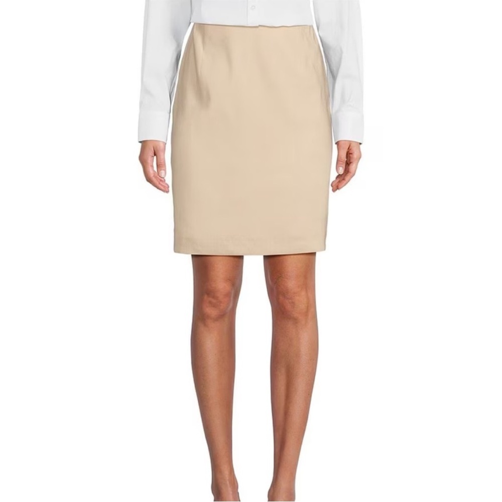 NWT EXPRESS Editor Beige Pencil Skirt Size 4